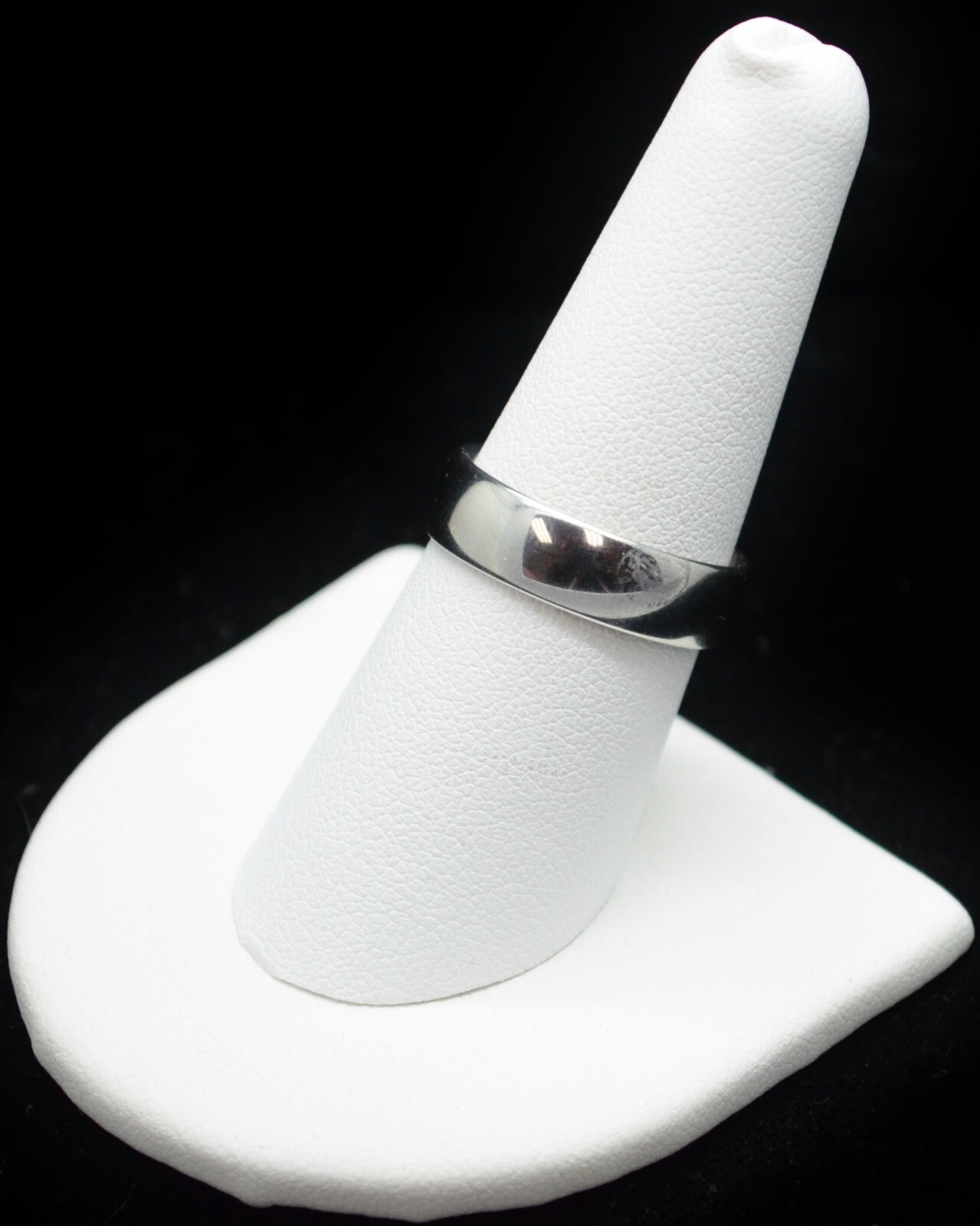 Sterling Silver Simple Smooth Band Ring SZ 8.0 #FMX439