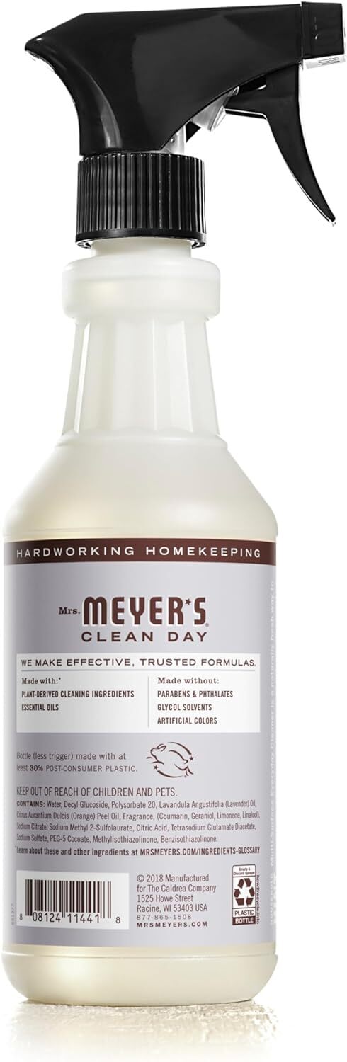 MRS. MEYER’S CLEAN DAY All-Purpose Cleaner Spray, 16 Fl Oz (Pack of 1)