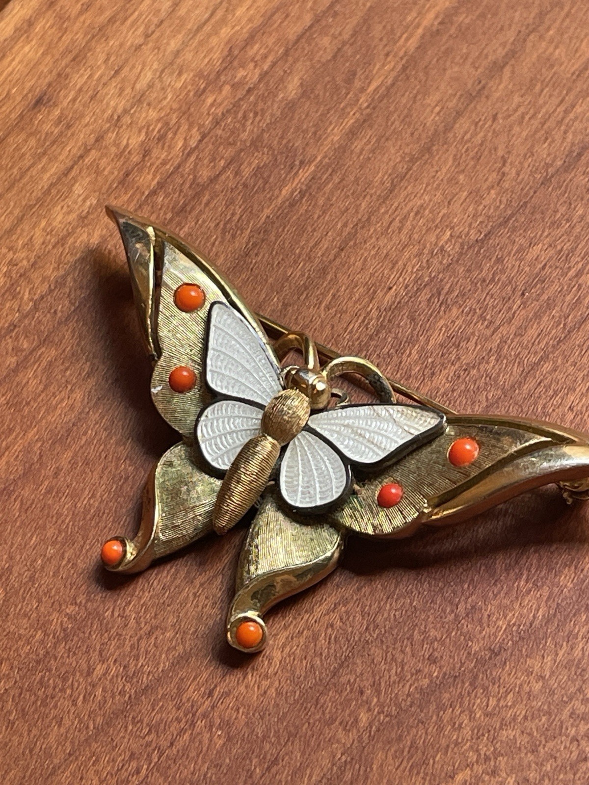 Stunning Vintage 1965 Signed Marcel Boucher Butterfly Brooch Pin (Design #9155P)