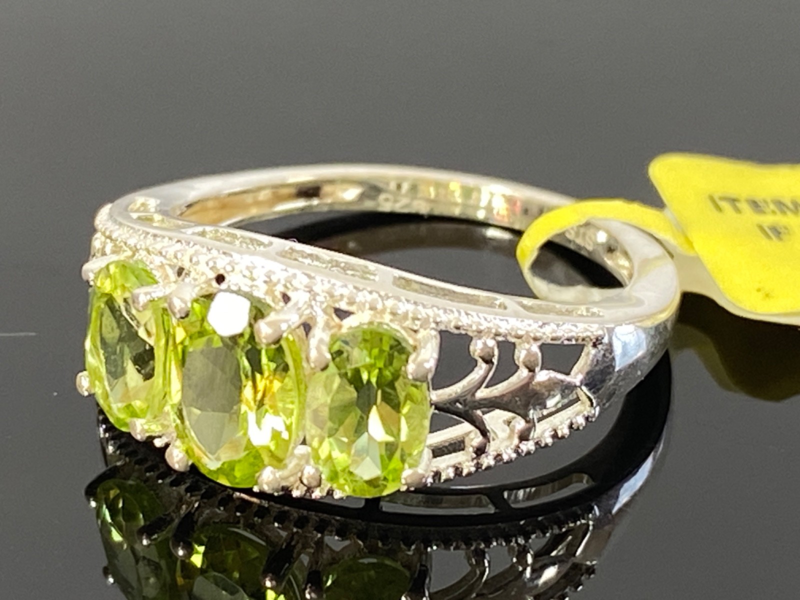 Sterling Silver STS CHUCK CLEMENCY Peridot Ring New w/ Tag – Size 6 / 2 Grams