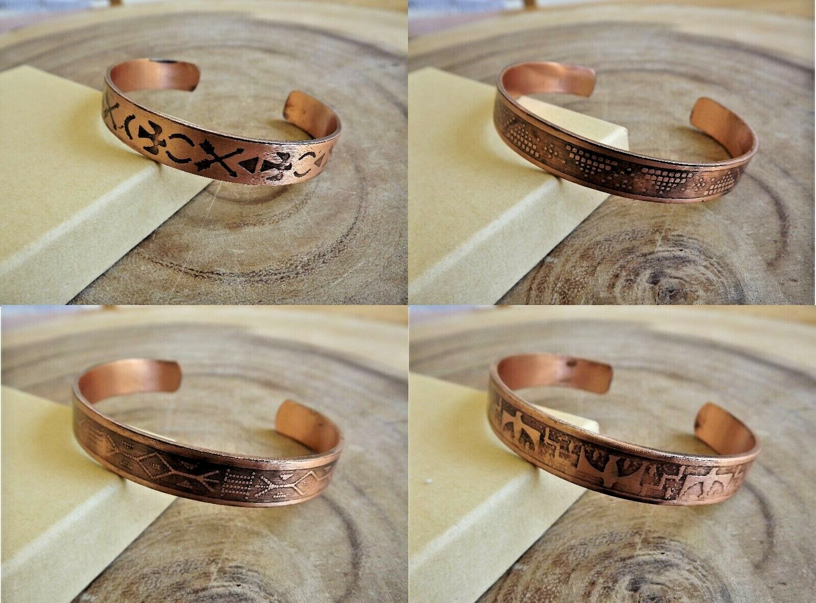 Pure Copper Bracelet Arthritis Therapy Healing Adjustable – Native American