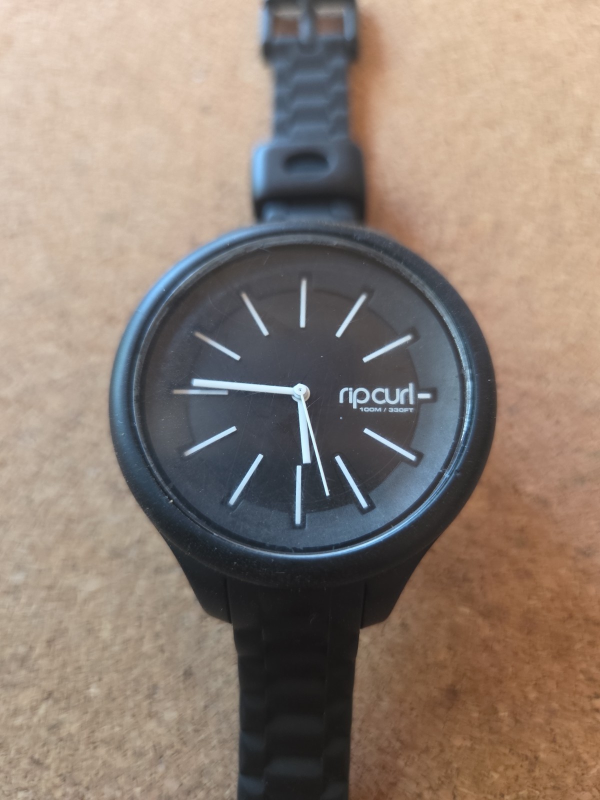 Rip Curl HORIZON SILICONE WATCH Waterproof Surf Watch A2803G Black Fresh Battery