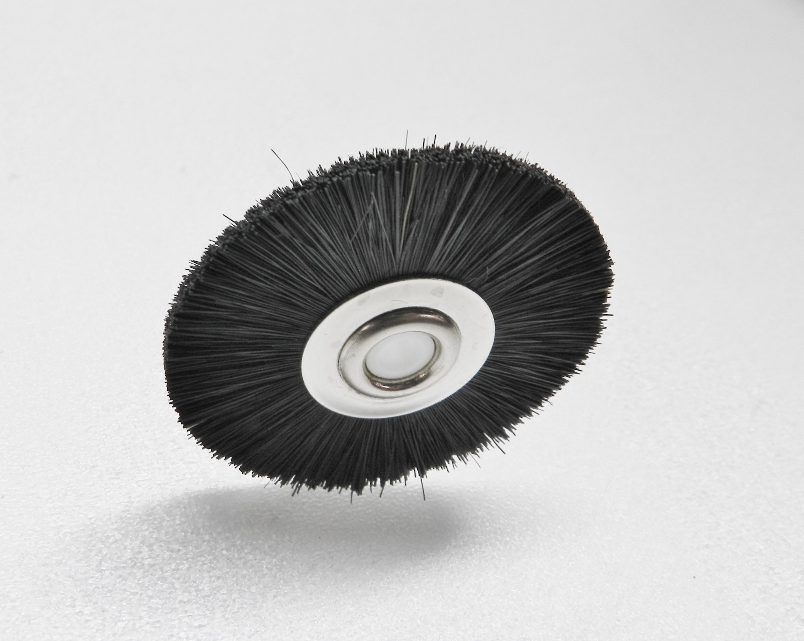 2″ Stiff Bristle Wheel Brush Metal Hub w/ Nylon Center Jewelry Clean and Polish