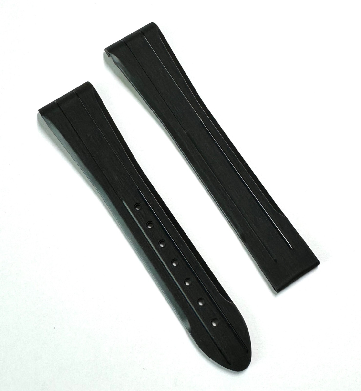Original Omega 20mm For Speedmaster Moonwatch 42mm Watch Black Rubber Band Strap