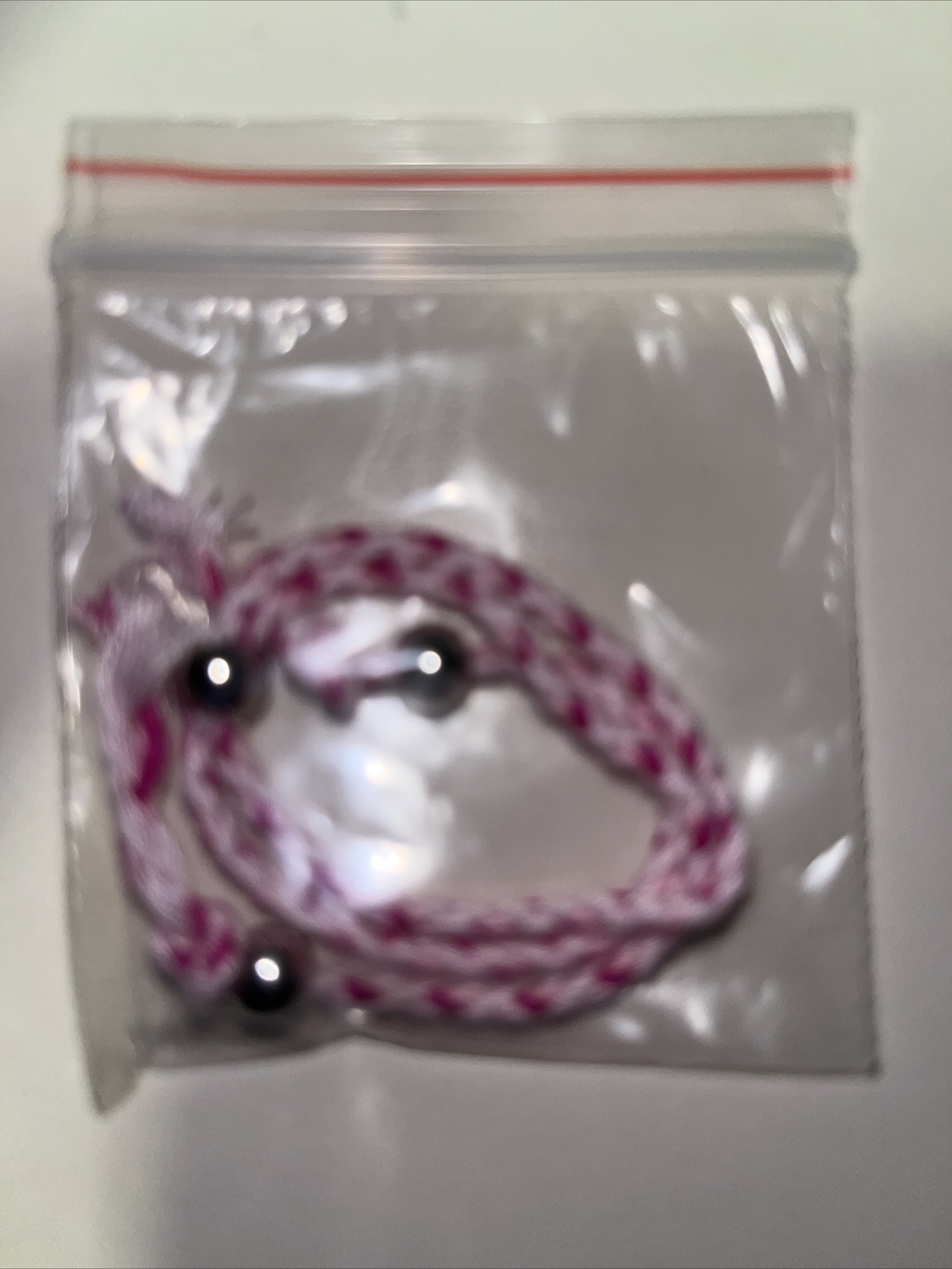 NEW BOHO BRAIDED THREAD FRIENDSHIP BRACELET ADJUSTABLE COLOR FUCHSIA WHITE PINK