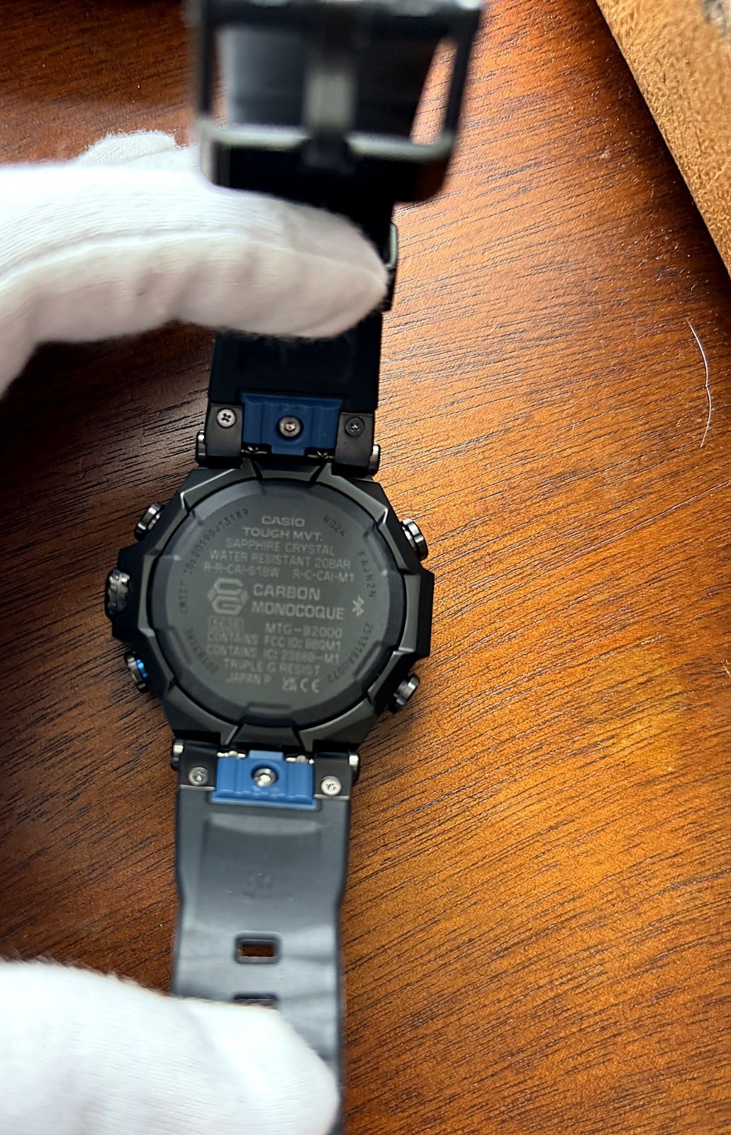 Casio MT-G MTG-B2000 Black/blue accents Tough Solar Bluetooth Radio JDM Unused