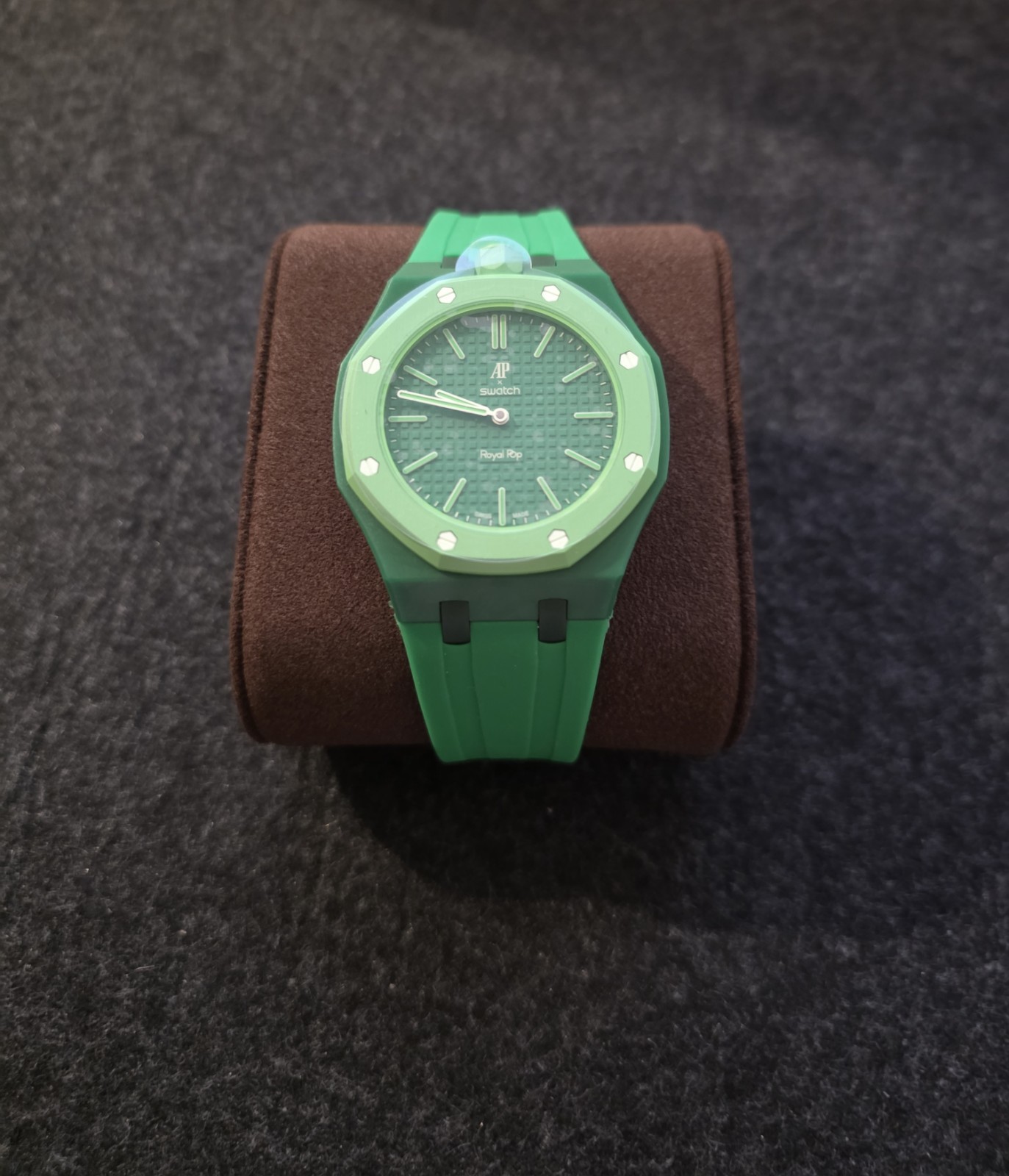 Brand New Swatch × AP Royal Pop “Green Eight” With Strap Band ✅️ 100% AUTHENTIC
