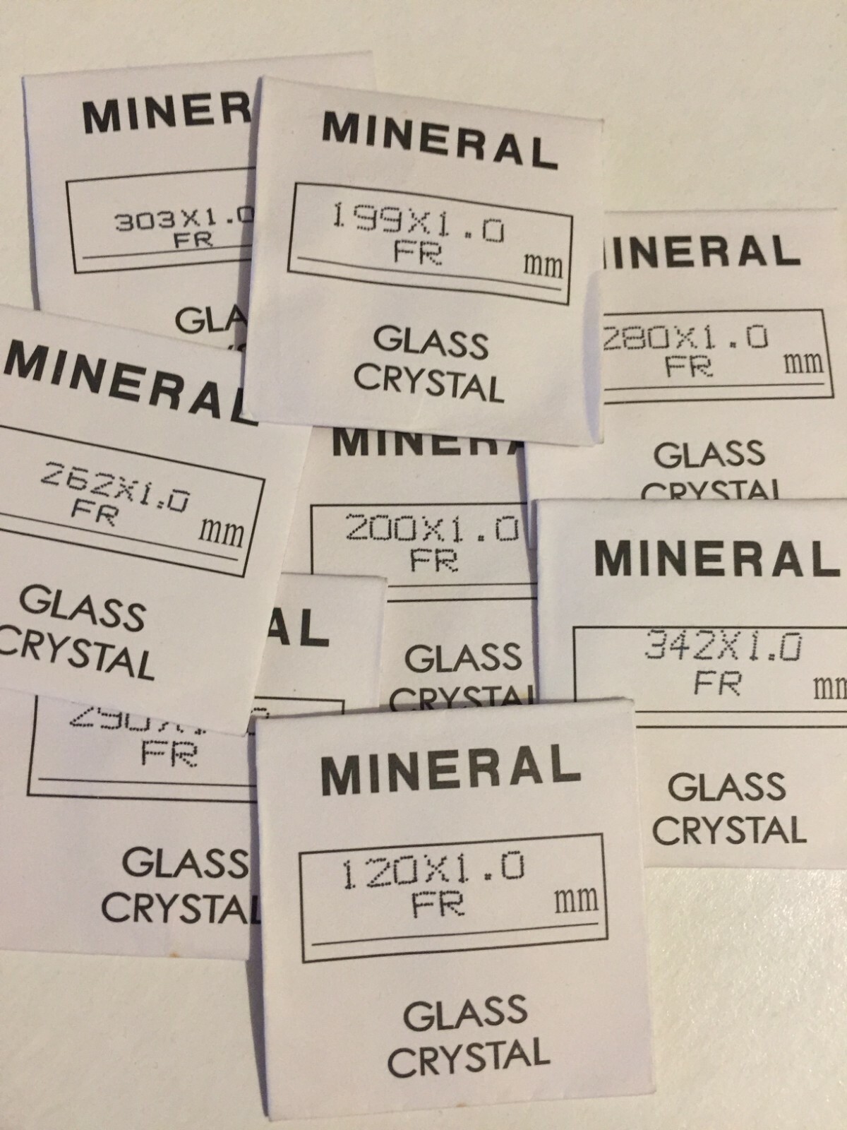 watch glass replacement,1mm thick, from 12mm to 36mm fast shipping