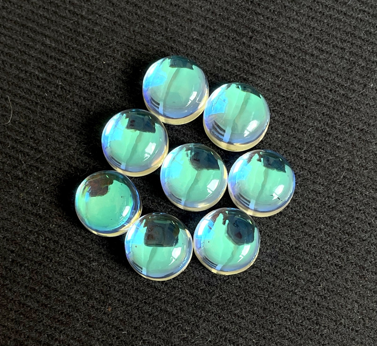 Beautiful Rainbow Mystic Quartz Smooth Round Cabochon, Wholesale Loose Gemstone
