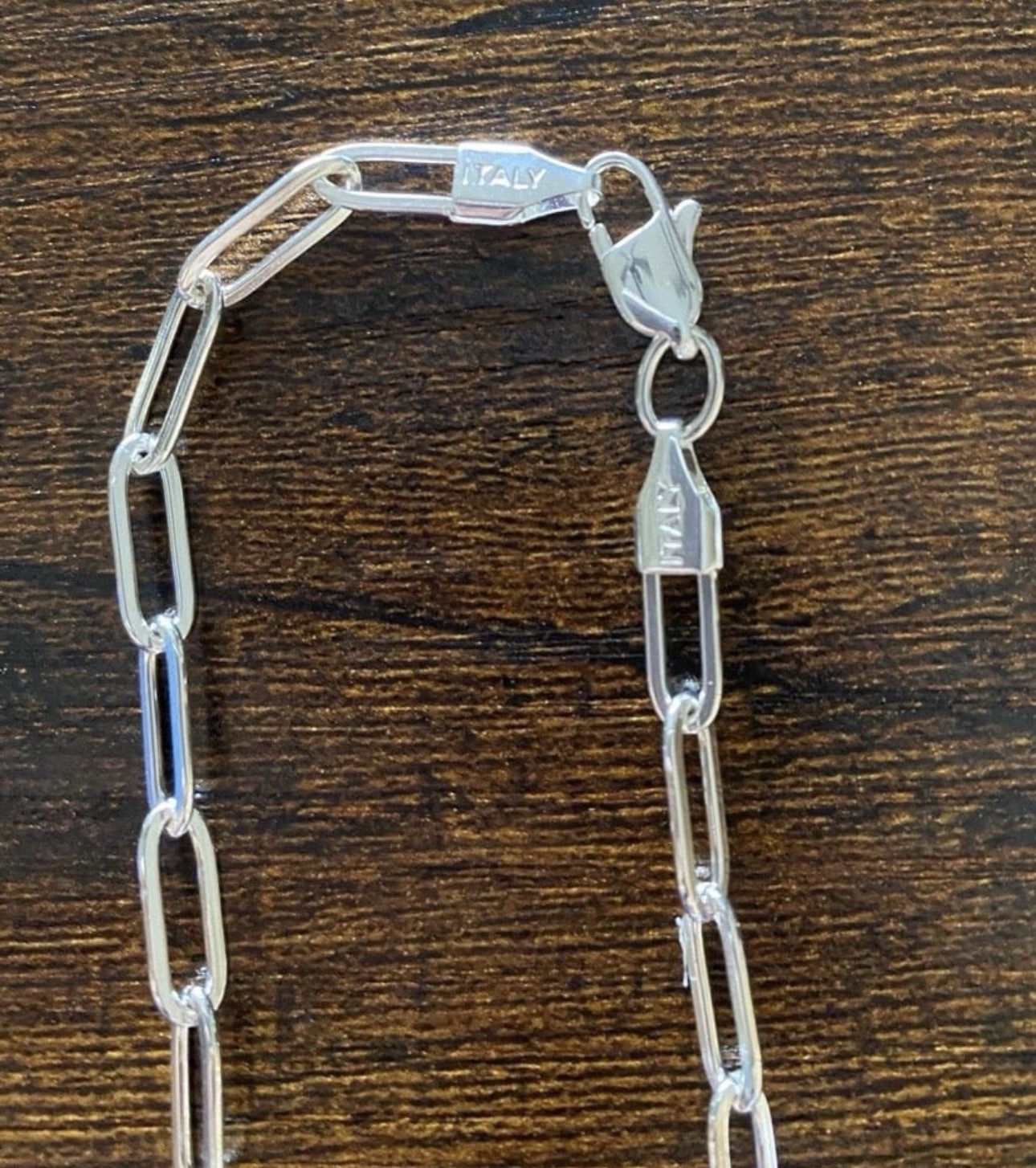 5mm, 20 Inch 925 Sterling Silver Paperclip Chain