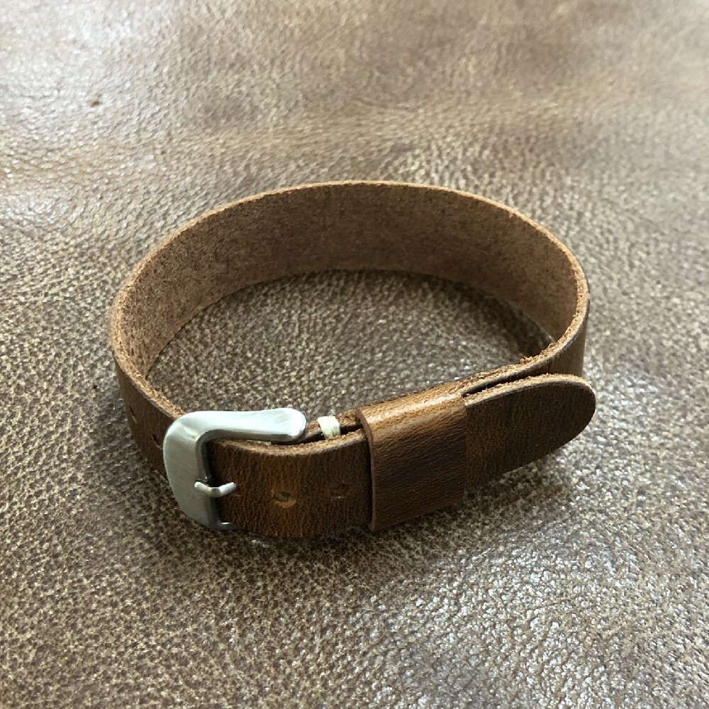 Size 12/14/16mm Handmade Vintage Leather Fixed Lug Watch Wrist Strap Band #138B