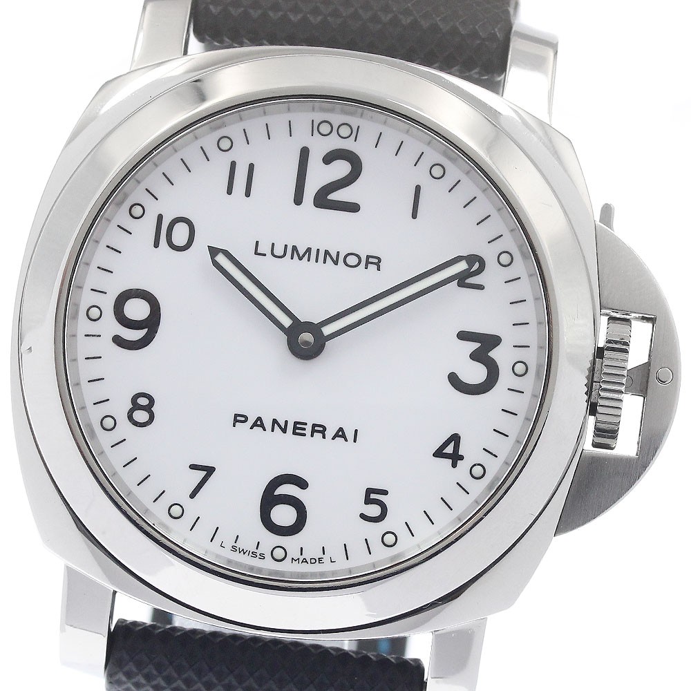 PANERAI Luminor base PAM00114 white Dial Hand Winding Men’s Watch_951896
