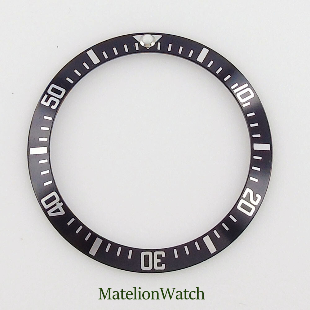38mm Aluminum Alloy Bezel Insert Sloped Watch Ring Fit 40mm SUB GMT Men’s Watch