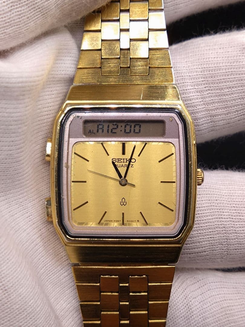 Operational SEIKO H357 5000 Digital Analog Hybrid