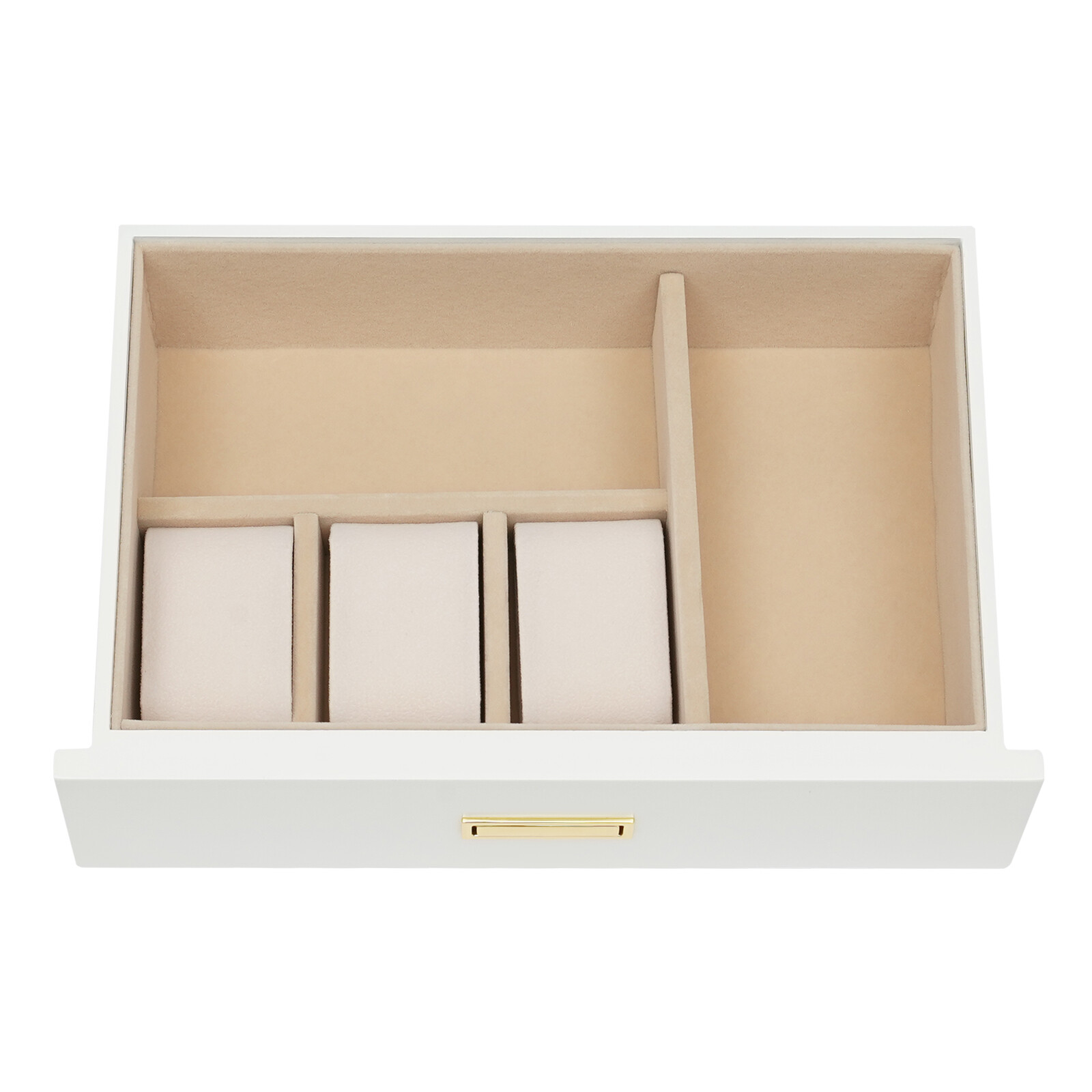 Jewelry Storage Box W/ Safe Lock 3 Layers Large Capacity Organizer with 2 Drawer