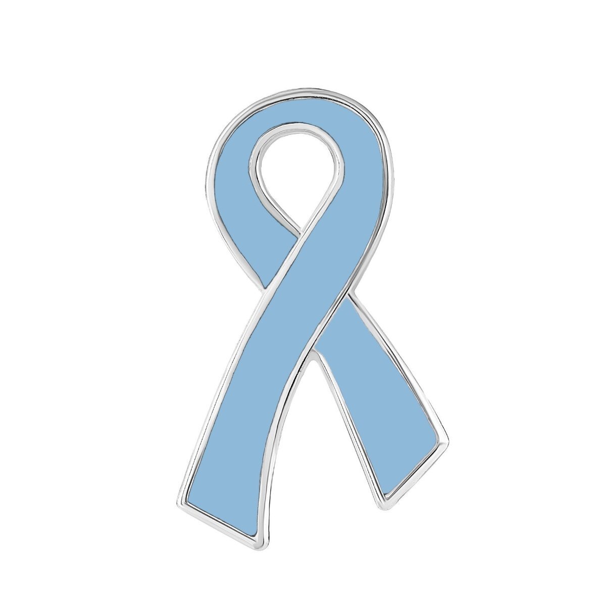 Prostate Cancer Awareness Ribbon Pins Lot Light Blue