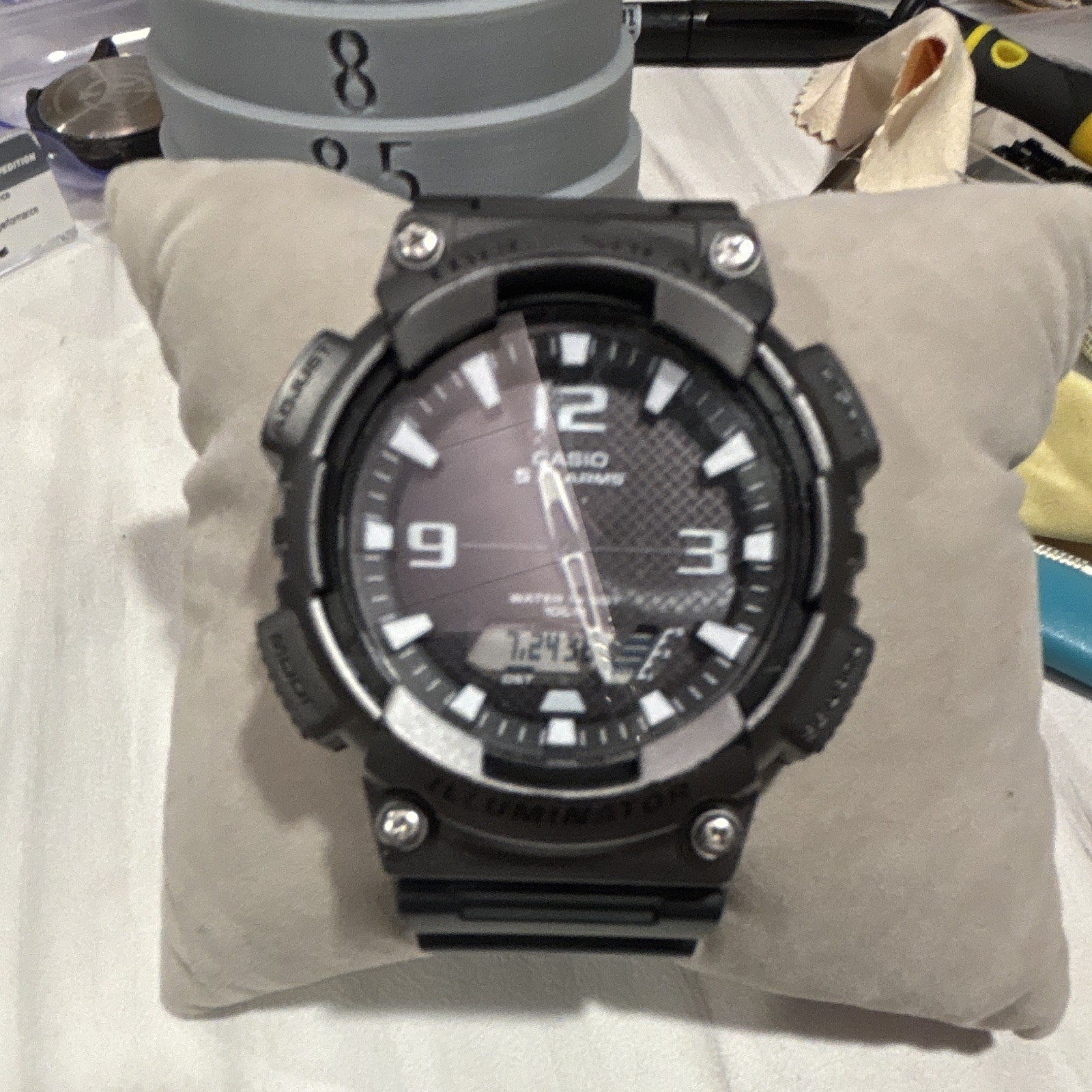 Casio G-Shock Analog-Digital Quartz 200m Black Resin Strap Shock Resistant