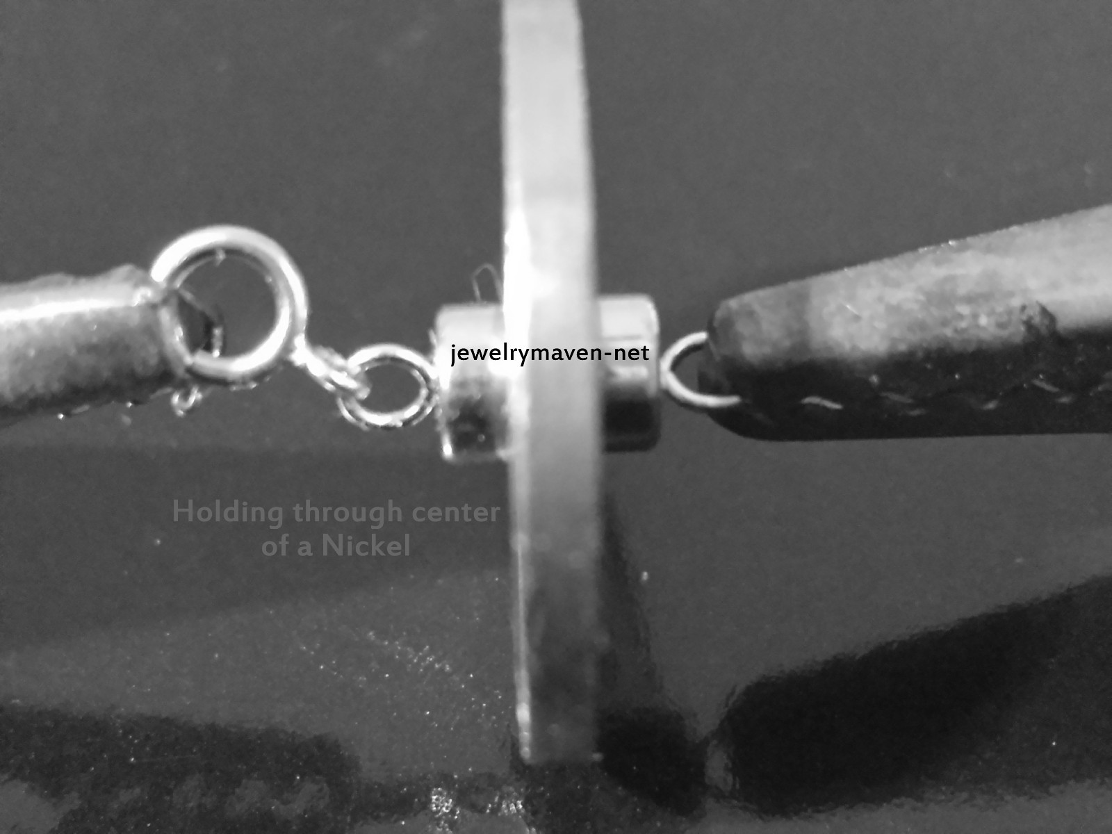 4.5mm TINY Sterling Silver MAGNETIC CLASP 1/2″ Chain Extender 5mm Spring Ring US