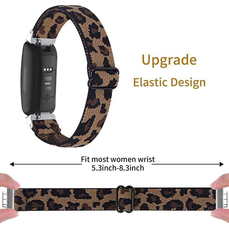 For Fitbit Inspire3 HR 2 Replacement Band Bohemia Woven Nylon Elastic Strap Band