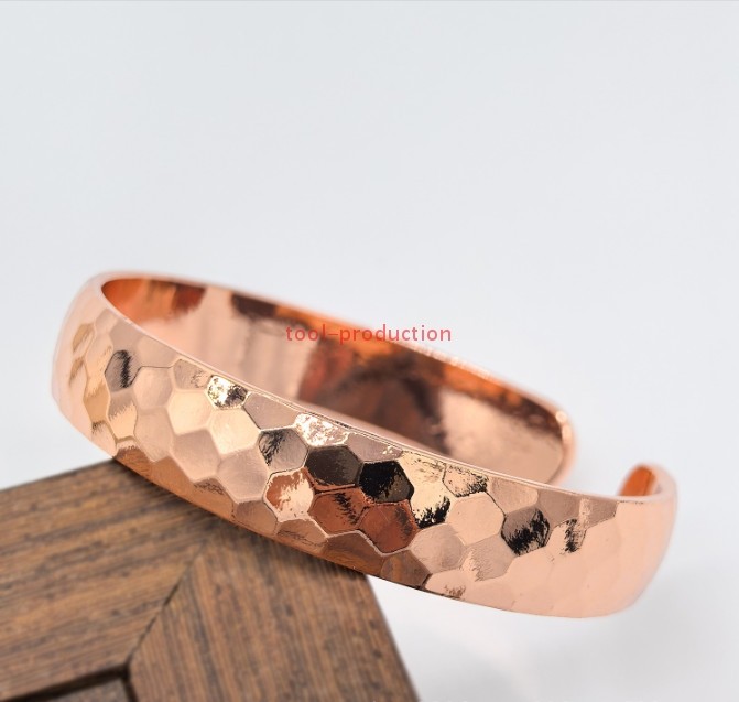 100% Pure Copper Bracelet Heavy Hand Made Healing Unisex Men Women 46gr 1.62oz