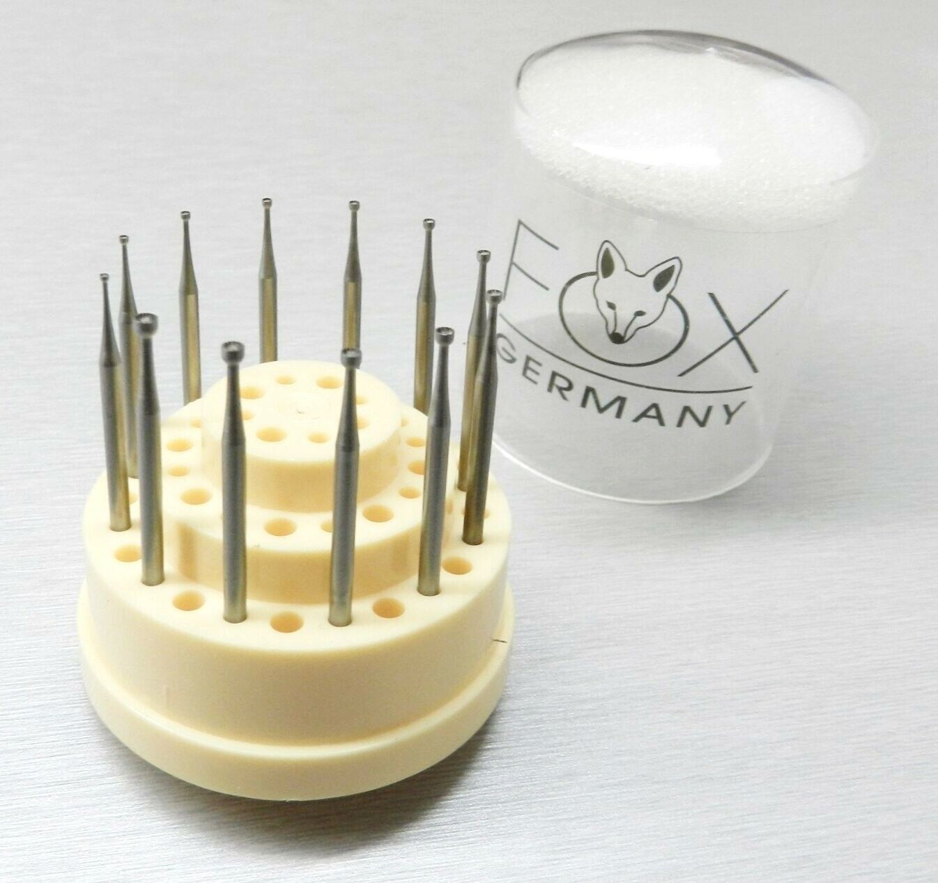 Fox Burs Cup Bur Fig 77b Concave Cutter Fraises Assortment Set of 12 Fox Germany