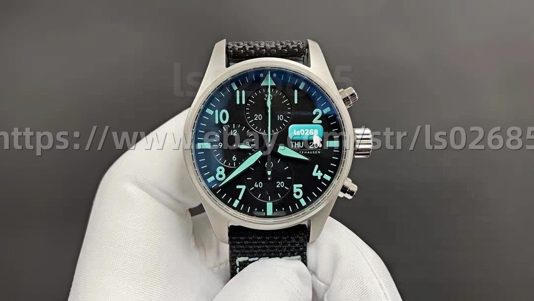 DIY SET for 7750 watch case + dial + hands + Strap sapphire 43mm
