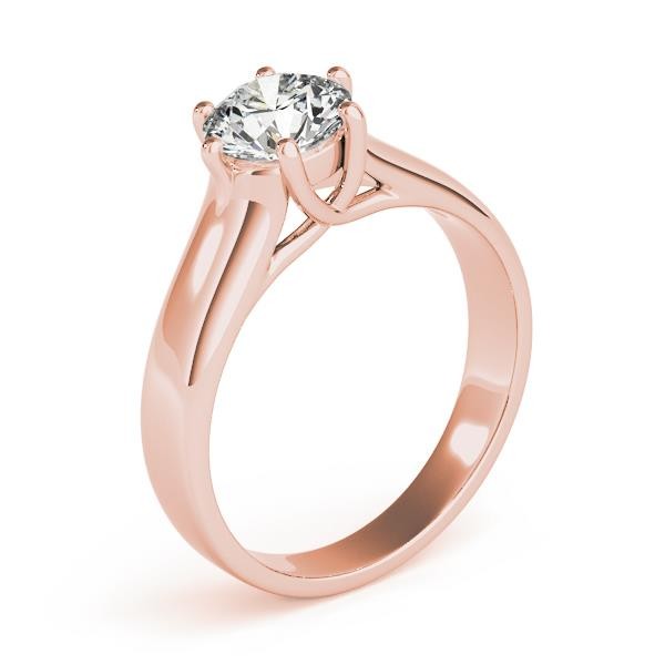 Sterling Silver VS F 1.00-2.50 Ct Lab Grown Diamond Six Prong Set Solitaire Ring