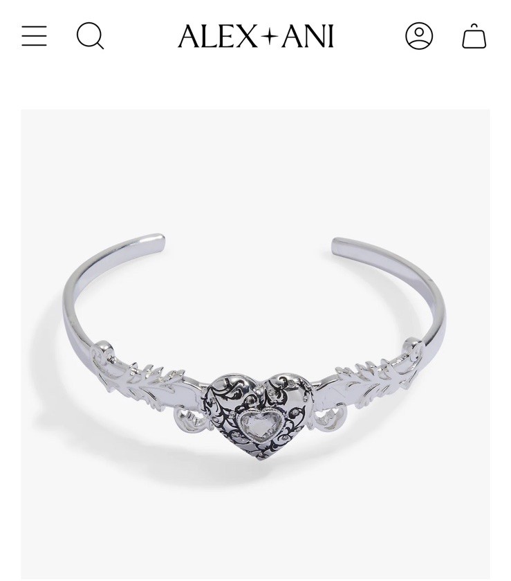 Authentic New Alex + Ani The Twilight Saga Bella & Edward Locket Cuff Bracelet