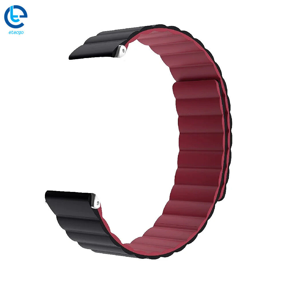 Smart Watch Band 20/22mm Universal Silicone Magnetic Closure Sport Magnetic Loop