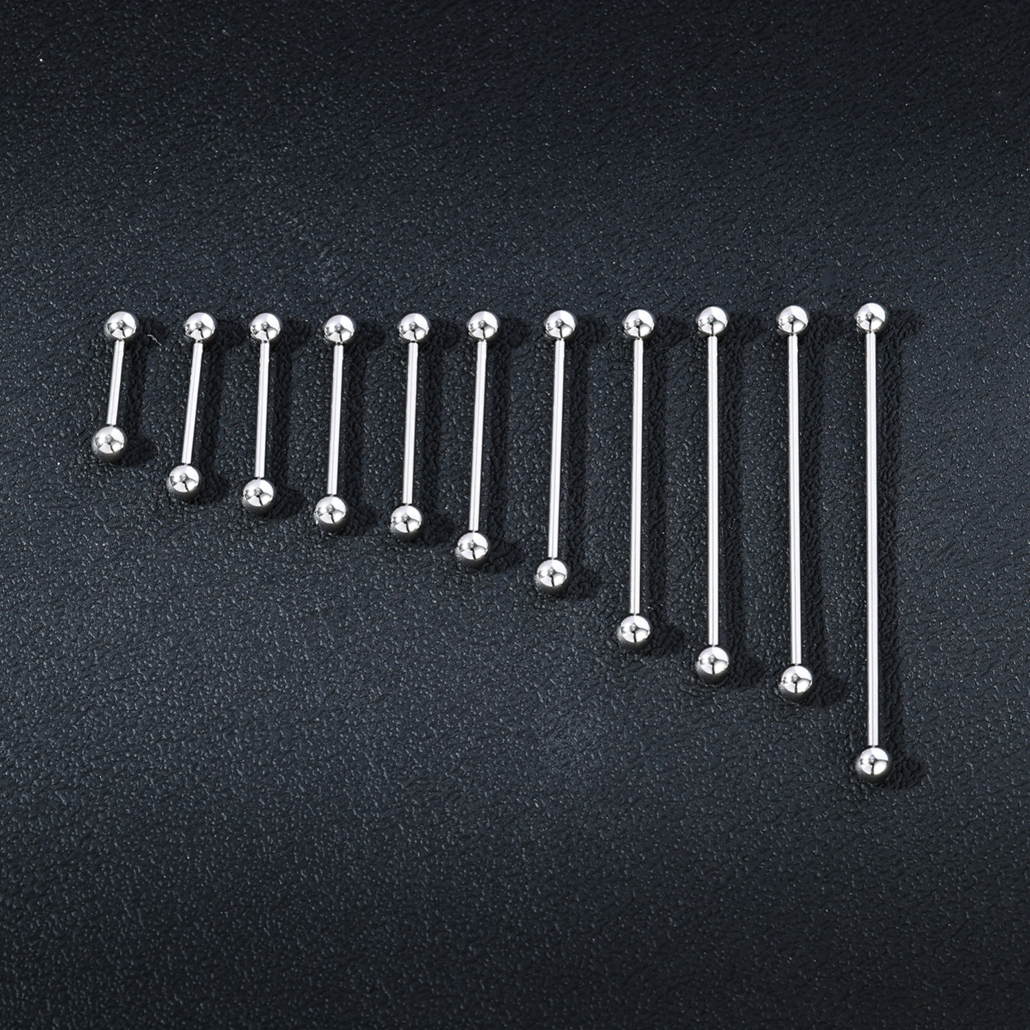 1 Pc Stainless Steel Long Industrial Barbell Piercing Cartilage Earring Jewelry