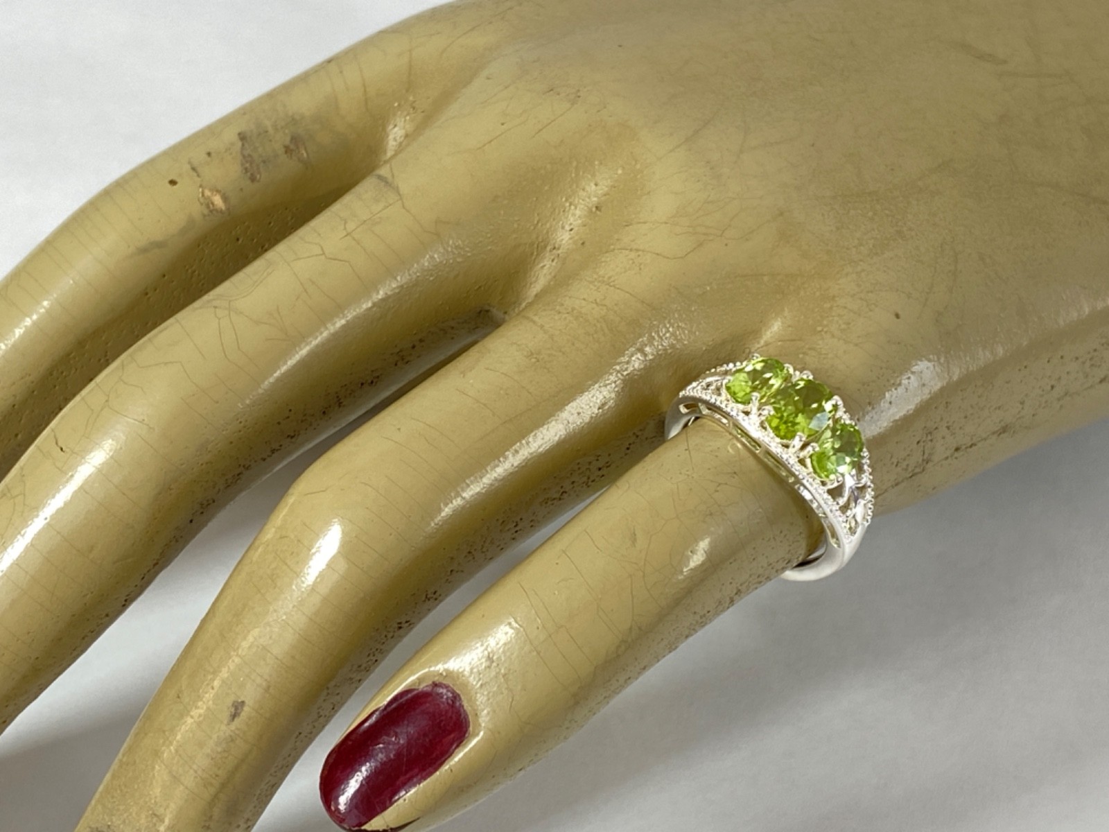 Sterling Silver STS CHUCK CLEMENCY Peridot Ring New w/ Tag – Size 6 / 2 Grams