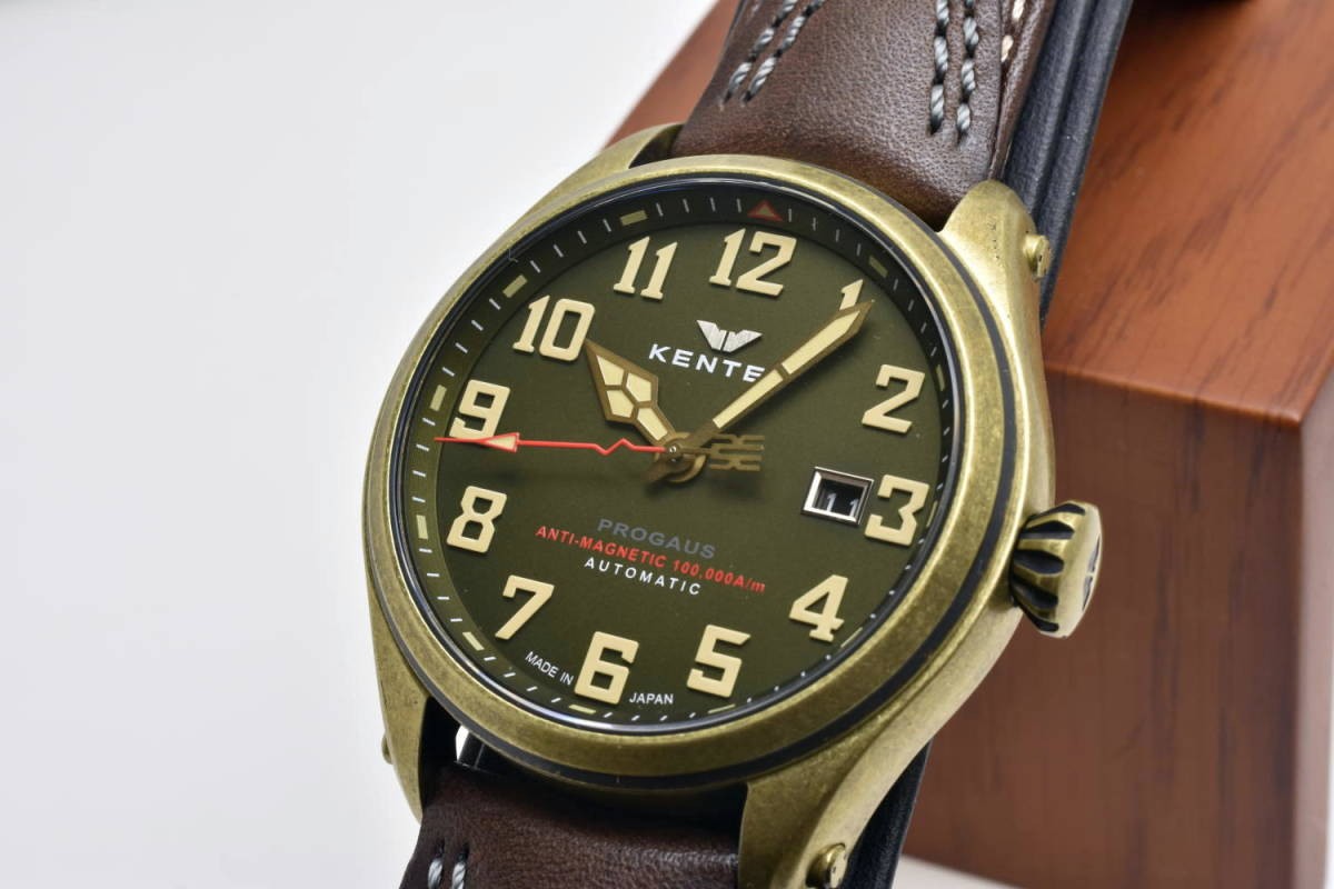 [B1Y] KENTEX PROGAUS S769X 04 Moss Green Brass Finished Watch [x9p]