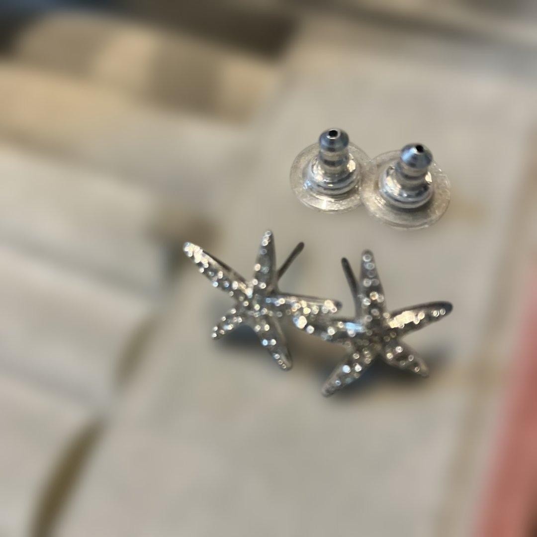 Swarovski Starfish Earrings Used Sparkling Jewelry Not specified