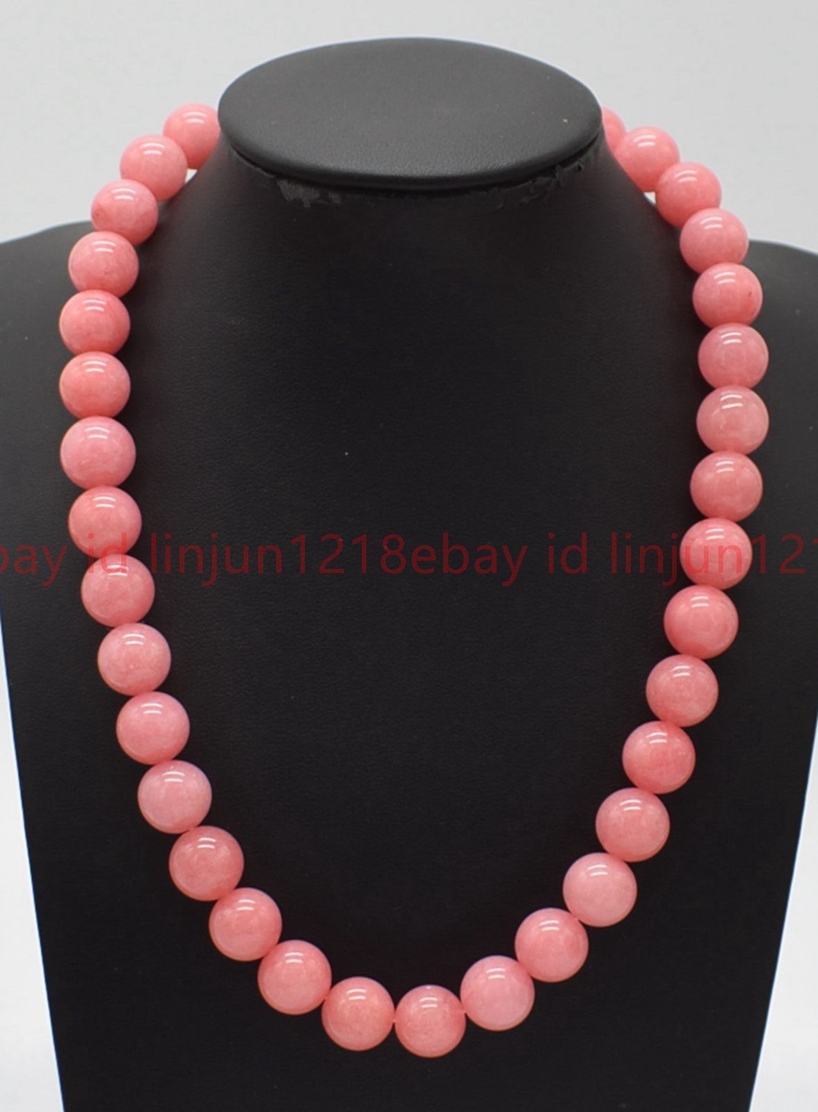 Pretty Natural 6/8/10mm Pink Rhodochrosite Gems Round Beads Necklace 16-36in