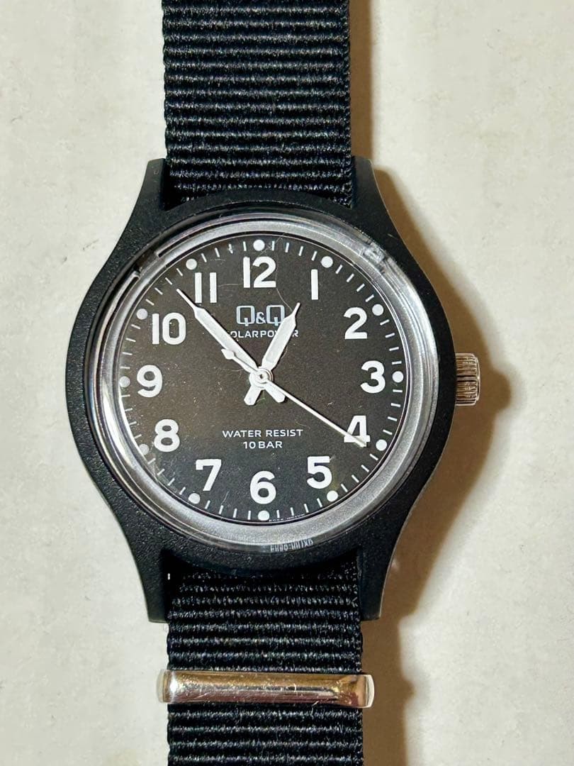 Q&Q Solar Powered Watch, Black E05A-001VK nu