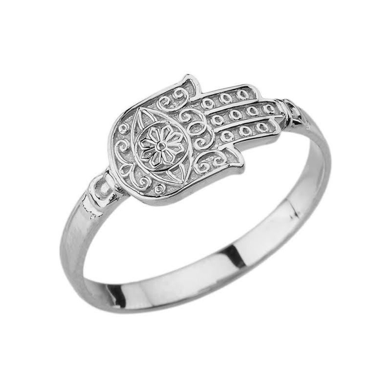 Gold Hamsa Ring (Available in Yellow/Rose/White Gold)