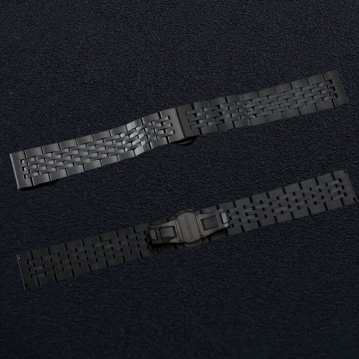 Premium Solid Stainless Steel Watch Strap Metal Band Universal 12-24 Elbow Free