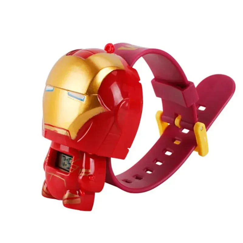 Superhero Comic Kids Digital Wrist Watch Boys Girls Toy Gift Cartoon Adjustable