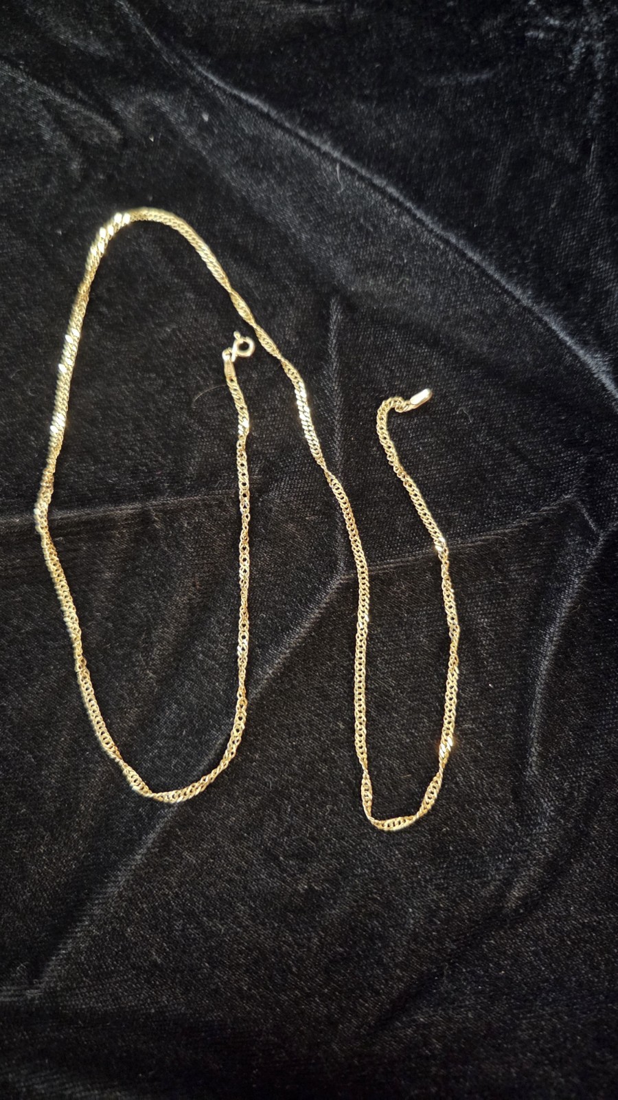 14k Italy Yellow Gold Wheat / Spiga Style Necklace 20 Inch 3.0 Gm