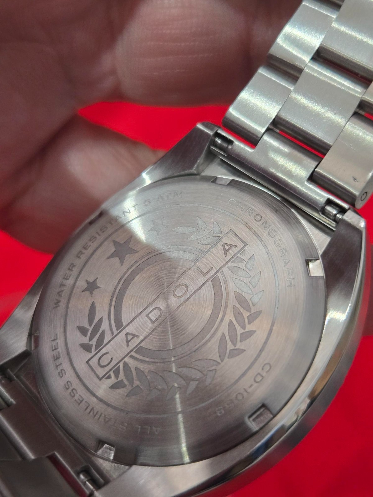 CADOLA TESTA DI TORO CHRONOGRAPH Racing Ruby CD-1058-22 WR5ATM