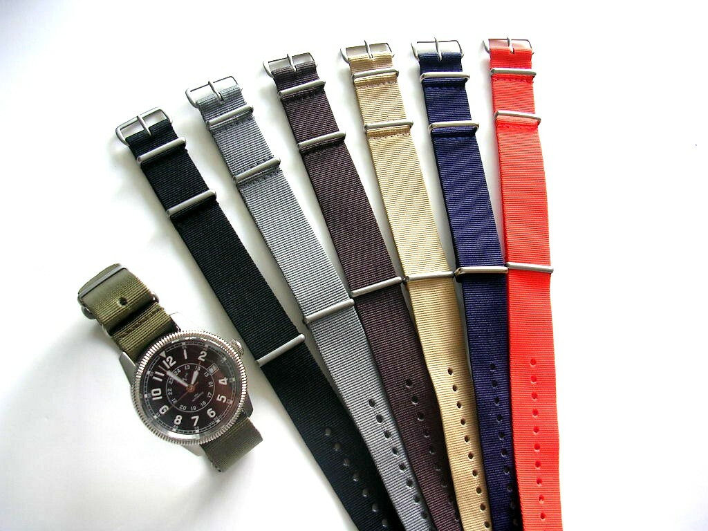 NATO strap G10 ballistic nylon 3 Pack Military watch bands RAF Bond IW SUISSE