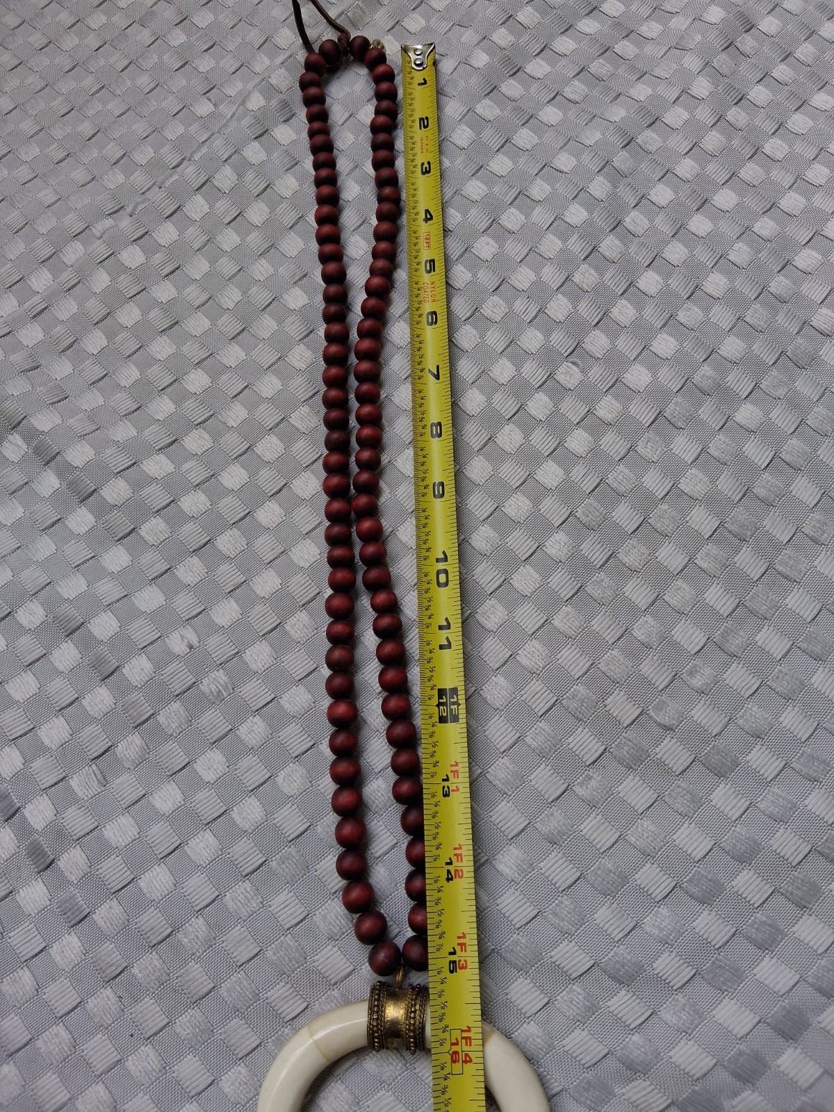 BOHO BEADS Tribal Ethnic Boho Style Necklace Wood Bone Wooden Beads