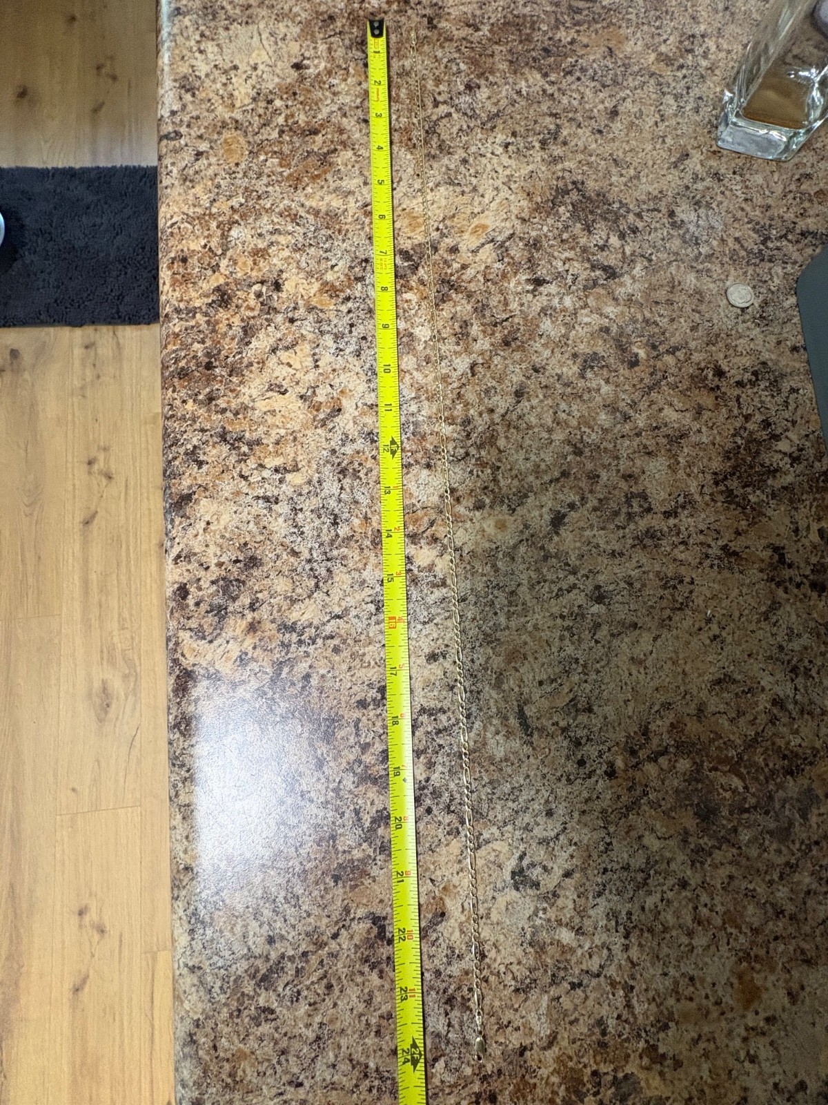 gold chain 14k figaro 24” 3mm