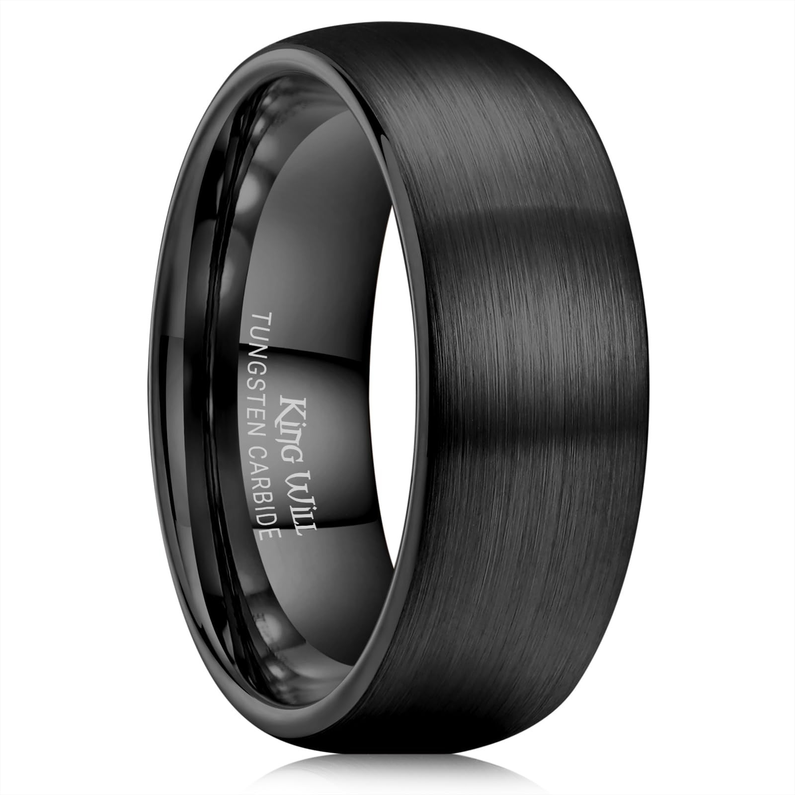 Matte Brushed Tungsten Carbide Wedding Bands for Men & Women, Comfort Fit, 2-8mm
