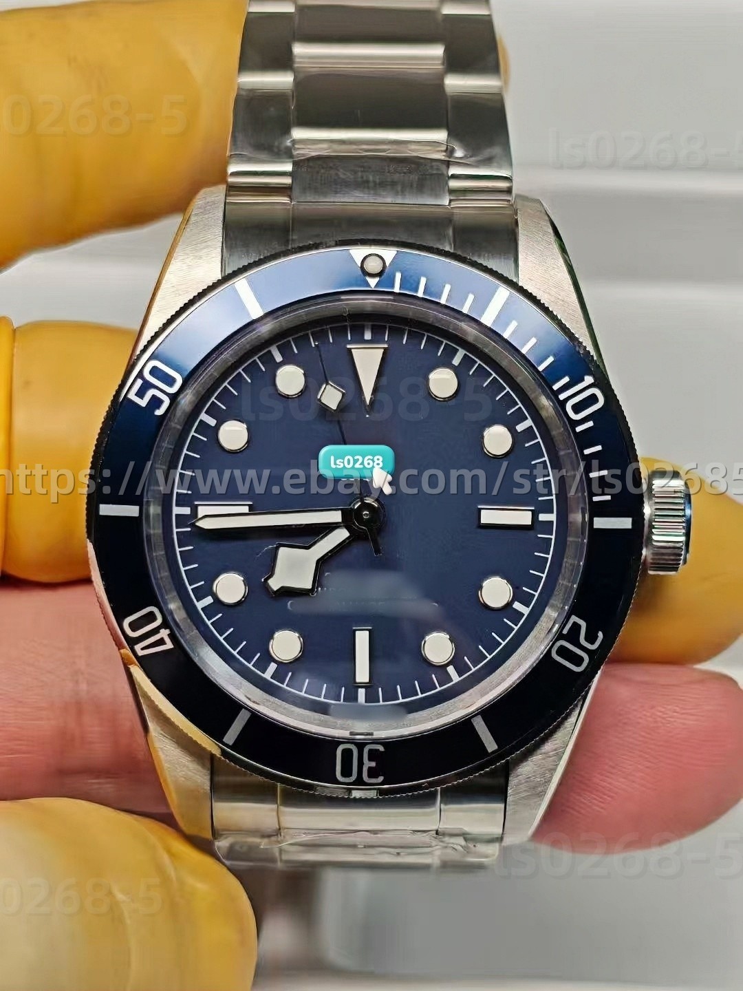 DIY SET for 2824 41MM Watch case + dial + hands + Strap Sapphire