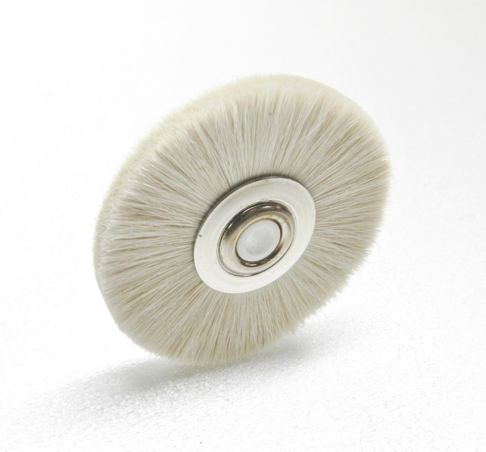 2″ Soft Bristle Wheel Brush Nylon Hub Center Jewelry Cleaning Polishing