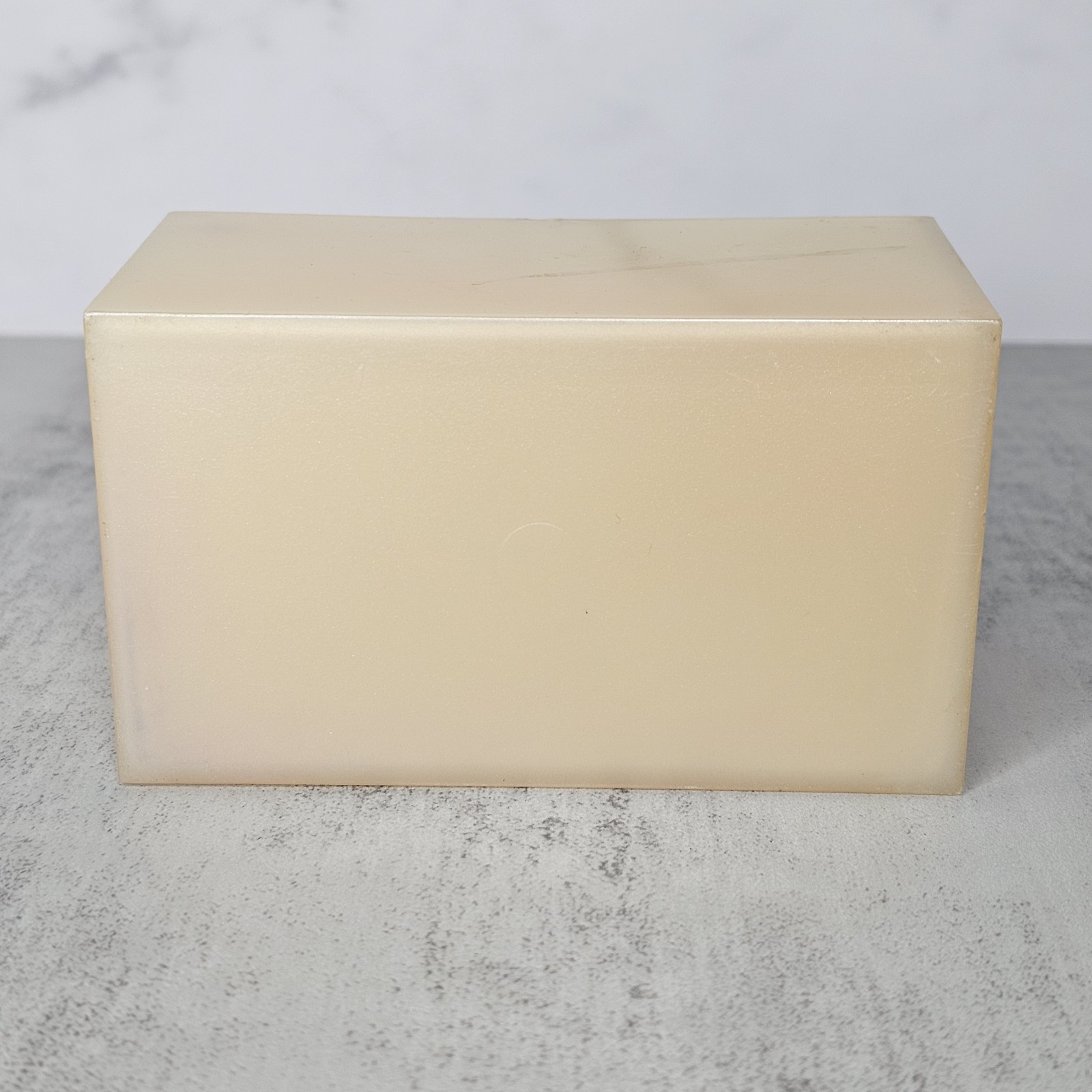Celluloid Art Deco 1940s-50s Hinged Trinket Box Beauty Bath Supplies Storage Vtg