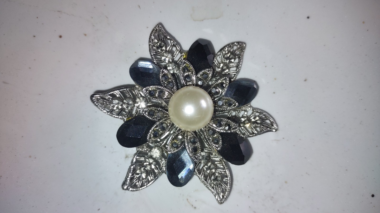 Vintage Multicolor Rhinestone Flower Cluster Brooch Pin Lot – Fashion Jewelry