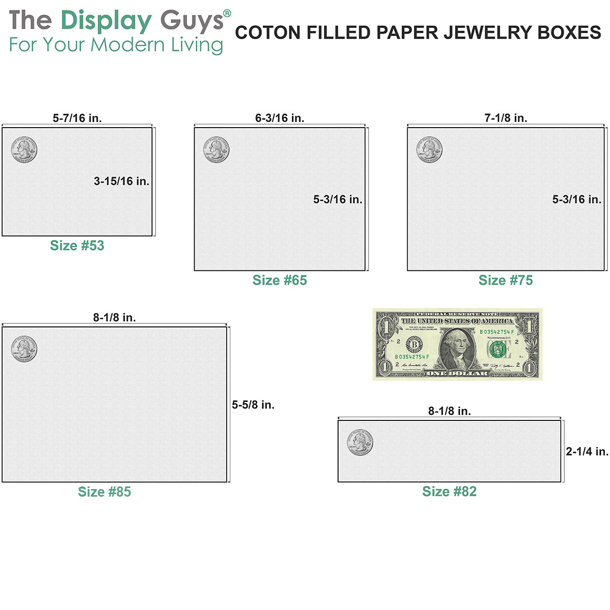 BULK Kraft Paper Jewelry Gift Boxes with Cotton Fill Padding – Brown 11 Sizes
