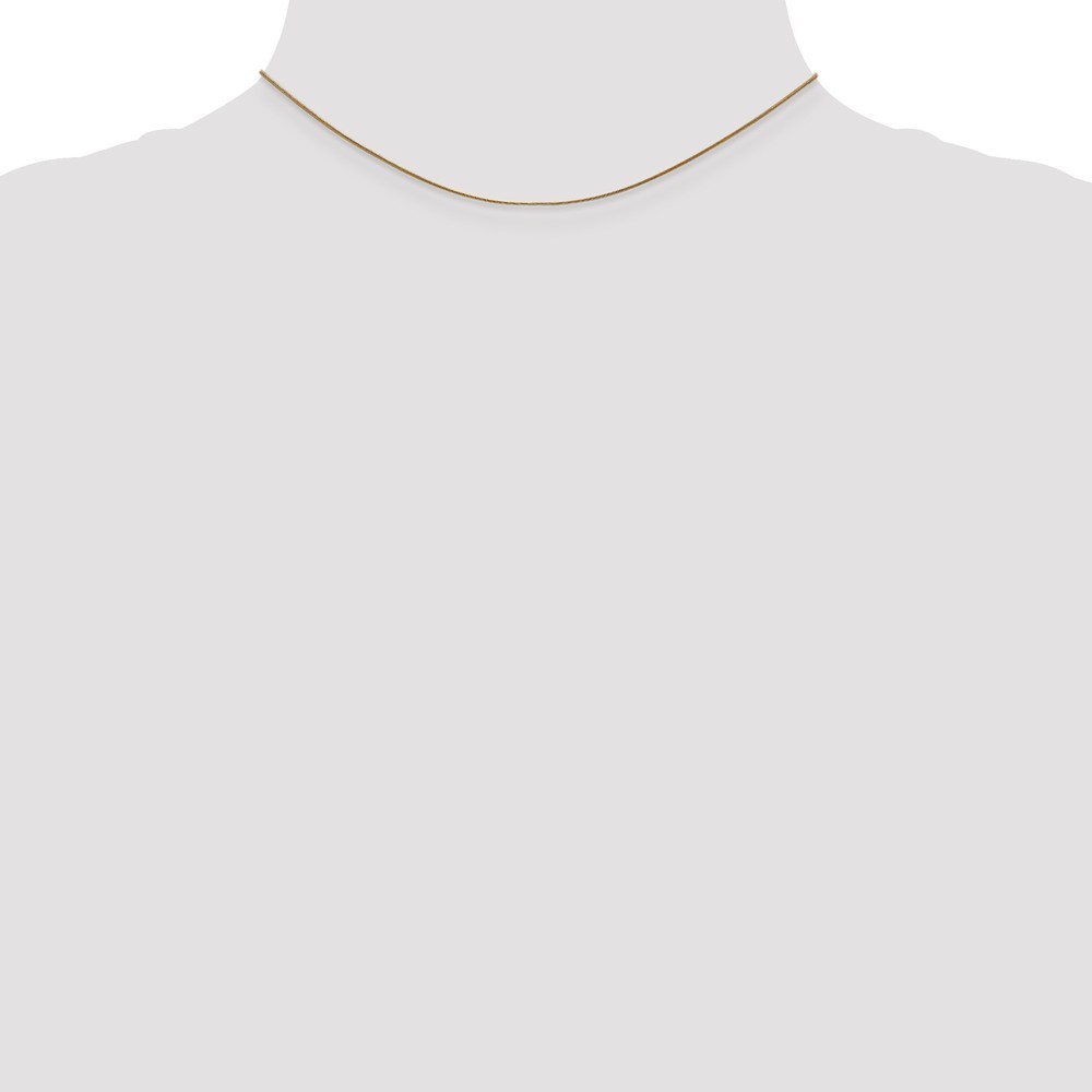 14k Yellow Gold .80mm Round Snake Chain Necklace 14 Inch